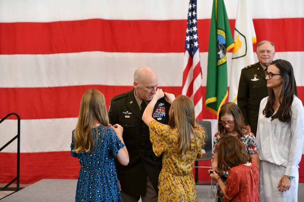 Washington Army National Guard Col. Paul T. Sellars is promoted to the rank of Brigadier General