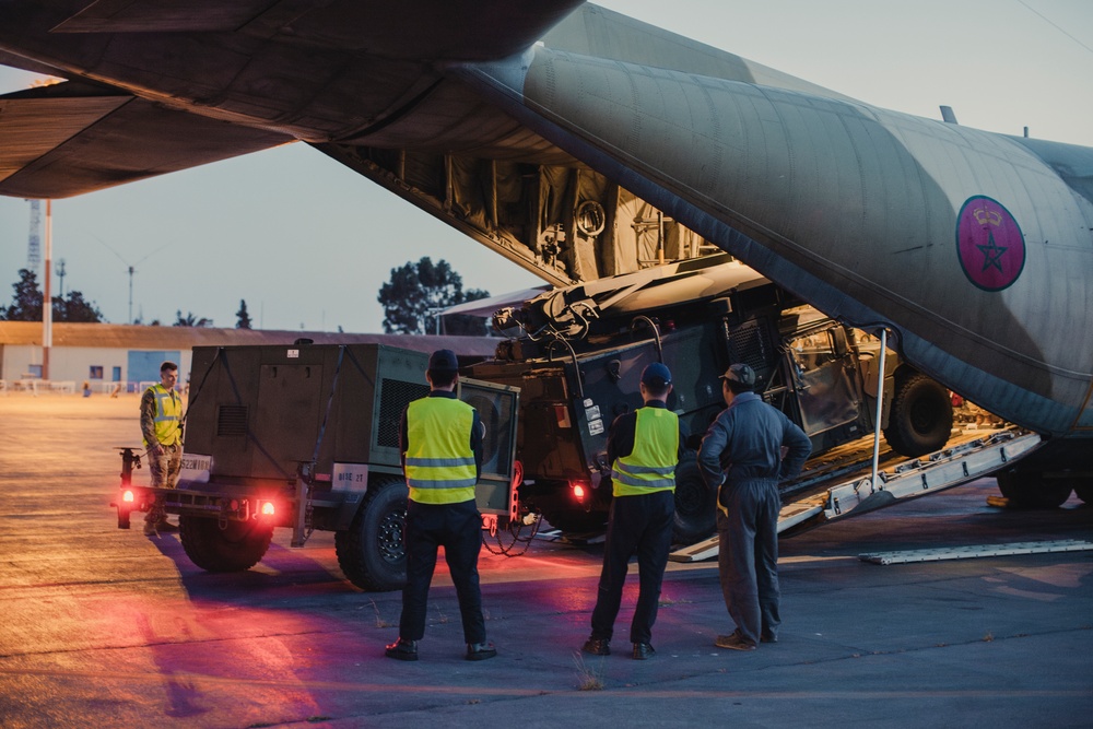 522nd Military Intelligence Company and equipment arrive in Morocco for African Lion 2023