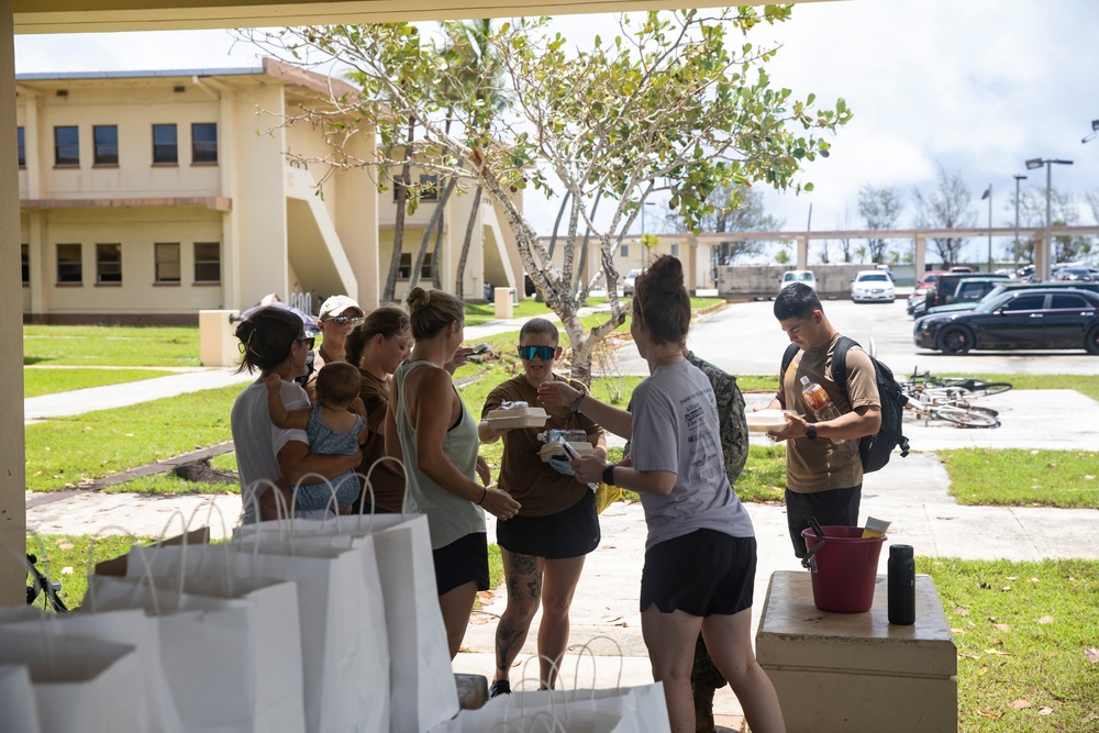 American Red Cross Distribute Meals after Typhoon Mawar
