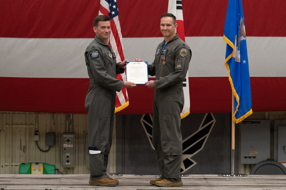 Wolf Pack holds 35th Fighter Squadron change of command