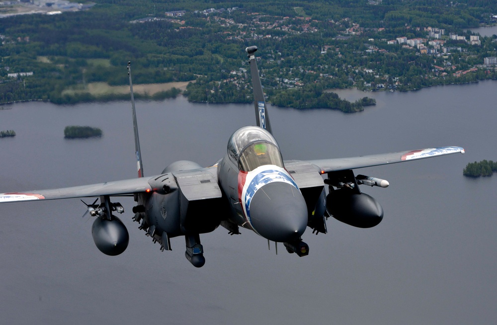 Liberty Wing F-15E fighters soar with Arctic Allies and Partners