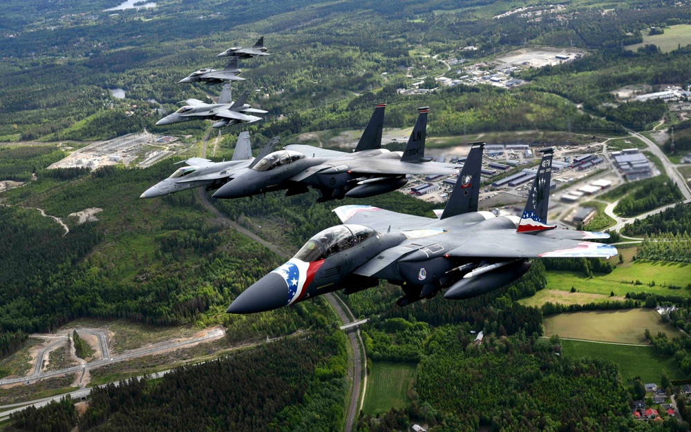 Liberty Wing F-15E fighters soar with Arctic Allies and Partners