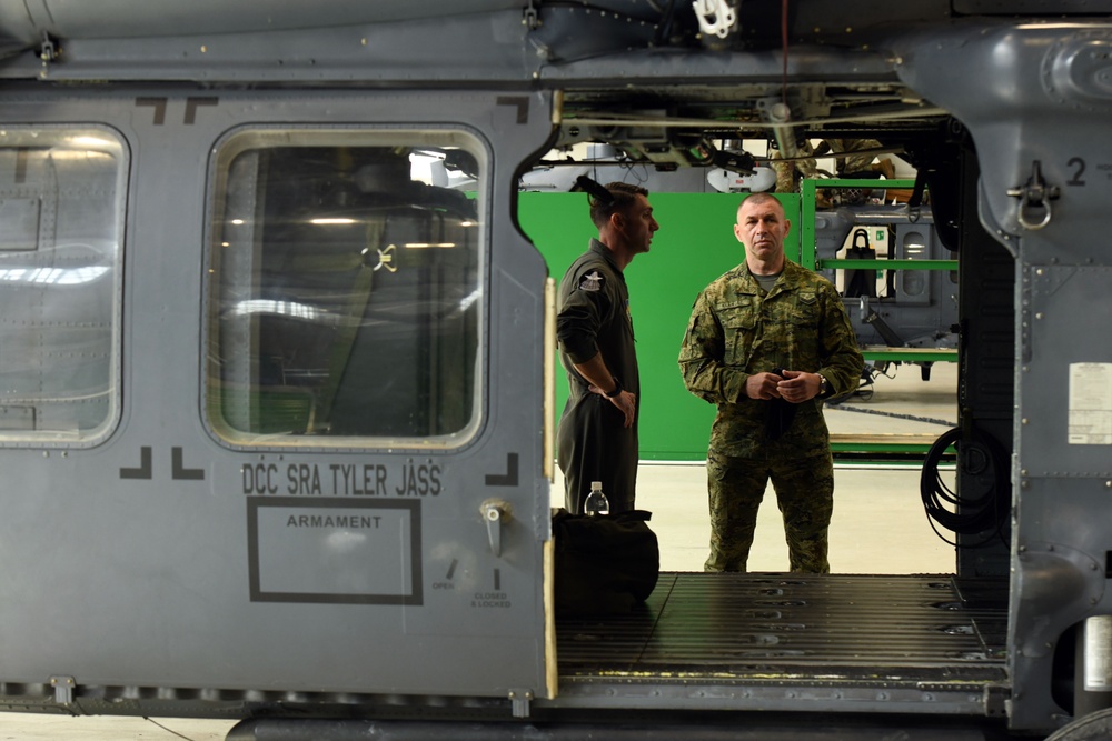 Croatian Armed Forces senior enlisted leader visits Aviano