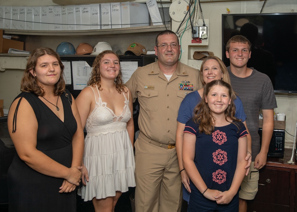 Sailor Promoted to Senior Chief Aboard Emory S. Land