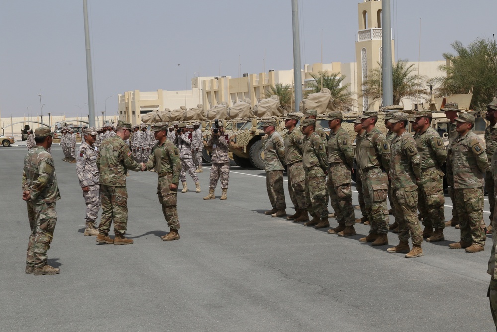 Task Force Spartan units build combined arms interoperability with Qatari military during 2023 Al Adheed exercise