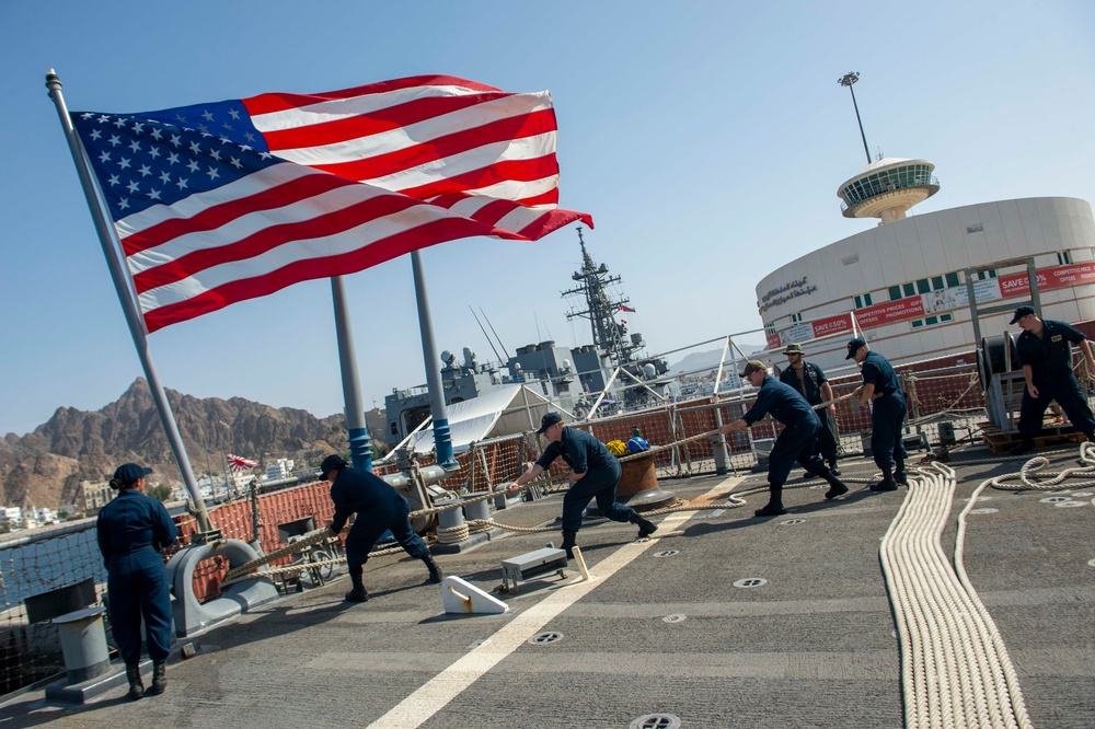 USS Paul Hamilton Muscat Port Visit
