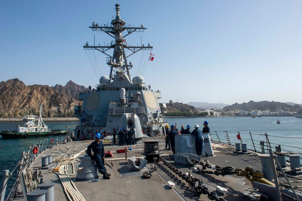 USS Paul Hamilton Muscat Port Visit