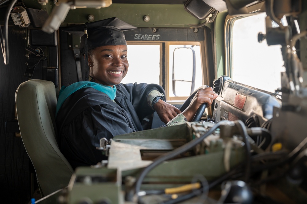 Gunner’s Mate 2nd Class Gioranah Abellard Finishes Master's Degree While Deployed