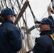 Coast Guard Cadet learns sailing on USCGC Eagle