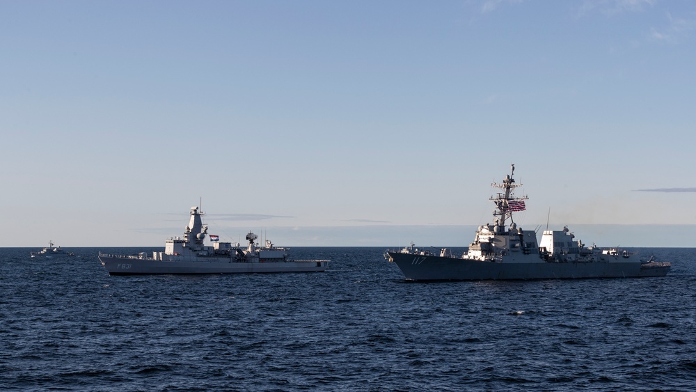 NATO and Sweden sail in formation during BALTOPS 23