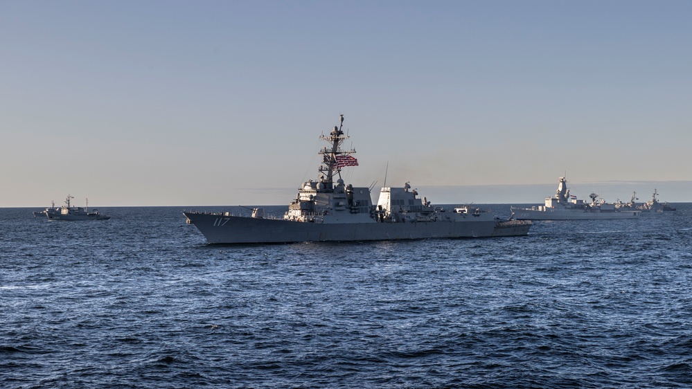 NATO and Sweden sail in formation during BALTOPS 23