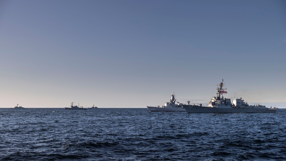 NATO and Sweden sail in formation during BALTOPS 23