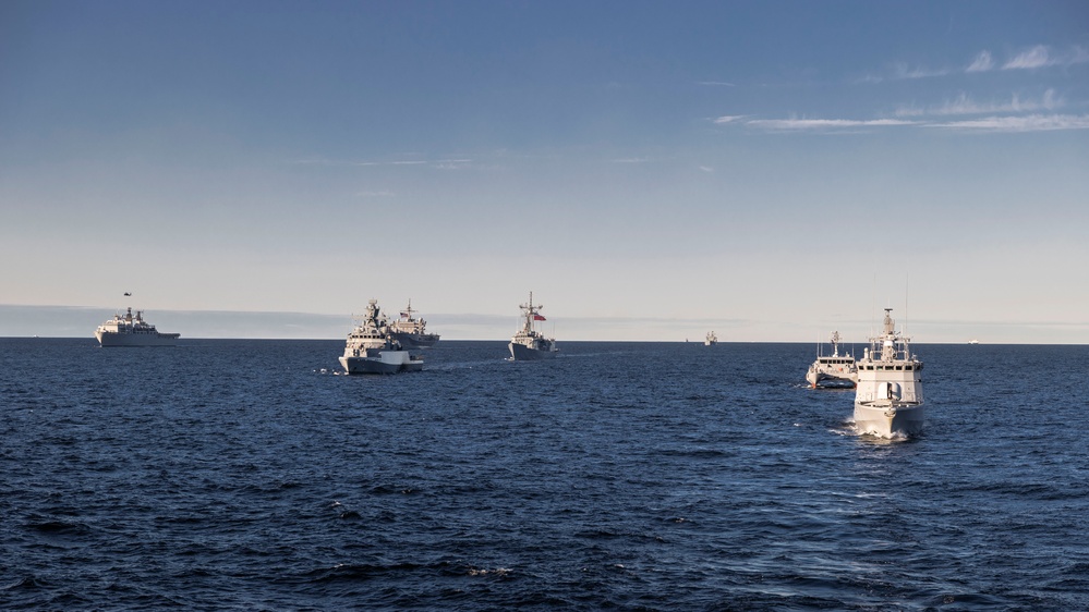 NATO and Sweden sail in formation during BALTOPS 23