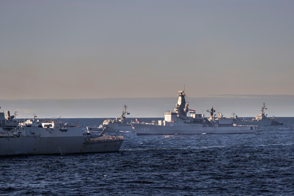 NATO and Sweden sail in formation during BALTOPS 23