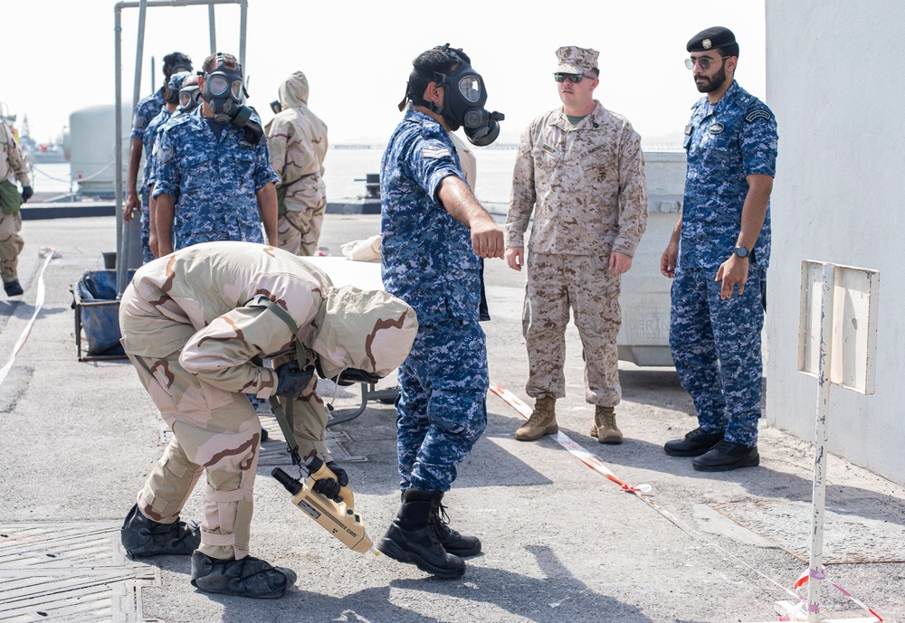 TF 51/5 conducts CBRN SMEE with Royal Bahraini Naval Force