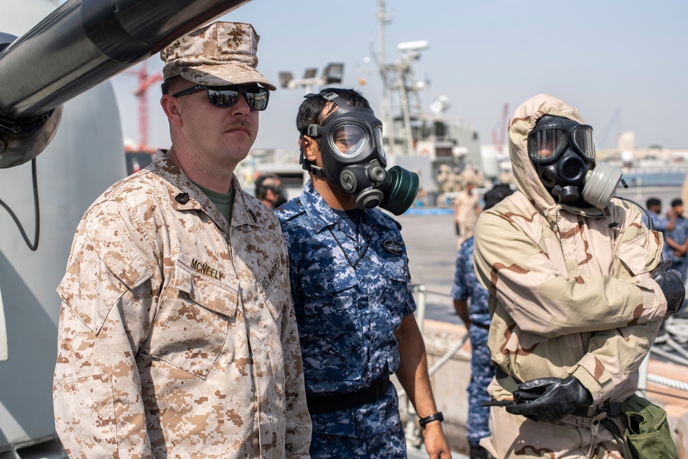 TF 51/5 conducts CBRN SMEE with Royal Bahraini Naval Force