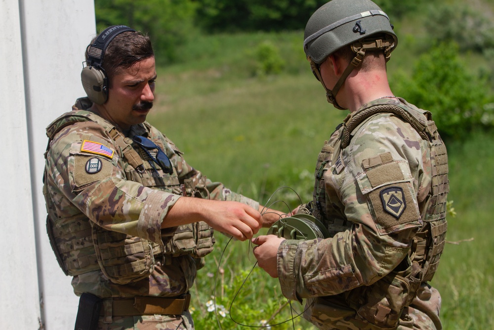 The 119th EN Co. (SAPPER) Conduct Demolition Day at Camp Dawson in Kingwood, West Virginia on Jun. 3, 2023.