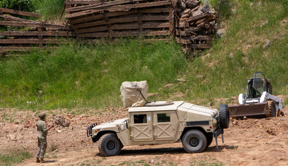 The 119th EN Co. (SAPPER) Conduct Demolition Day at Camp Dawson in Kingwood, West Virginia on June 3, 2023.