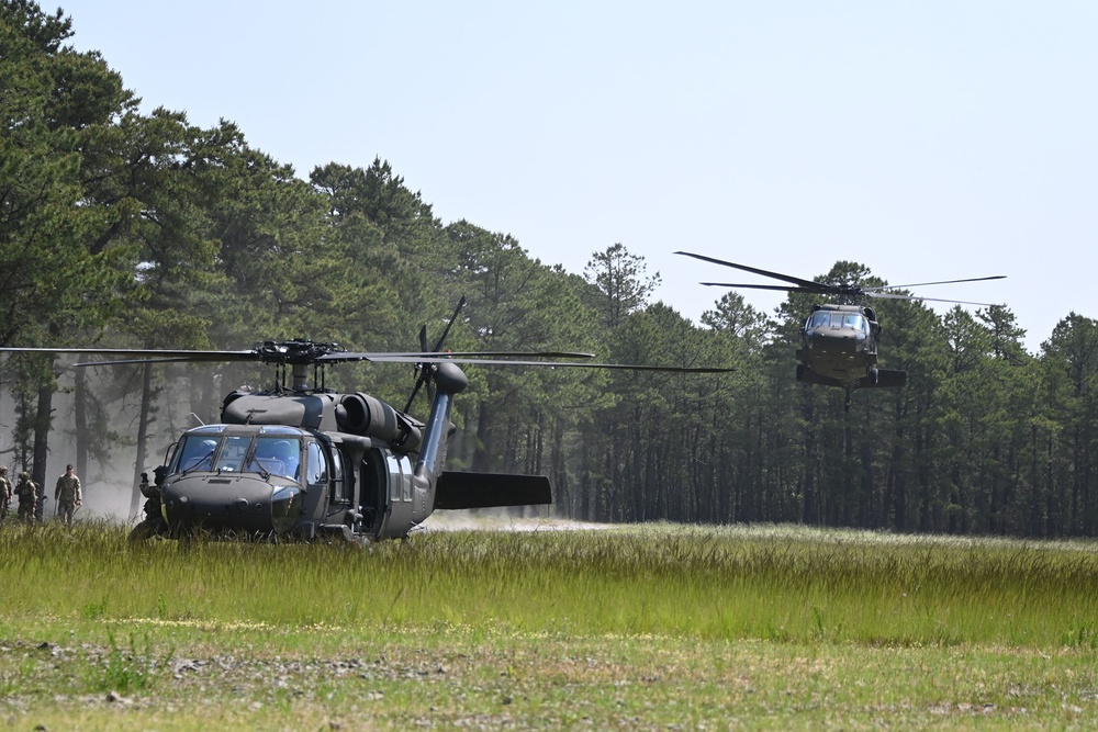 FORT DIX-RANGE 59E 1st Battalion, 175th Infantry air assault training. May 31st, 2023