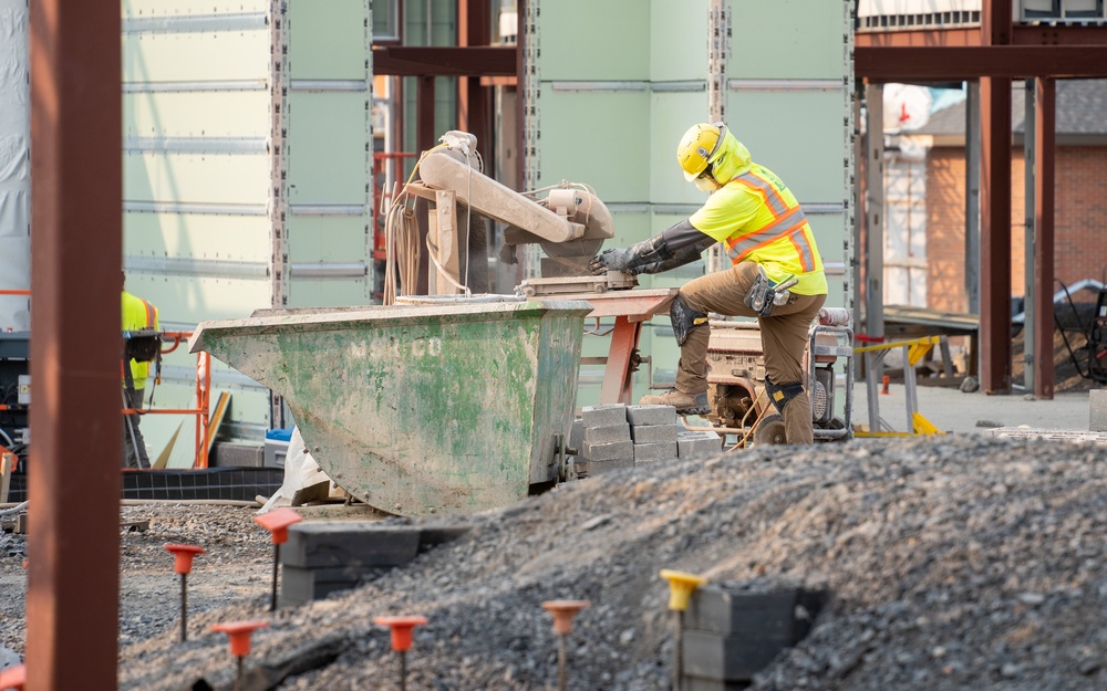 Construction continues on the campus of the Canandaigua VA Medical Center