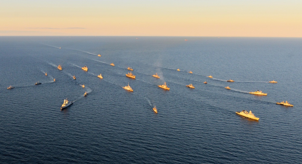 NATO and Sweden sail in formation during BALTOPS 23