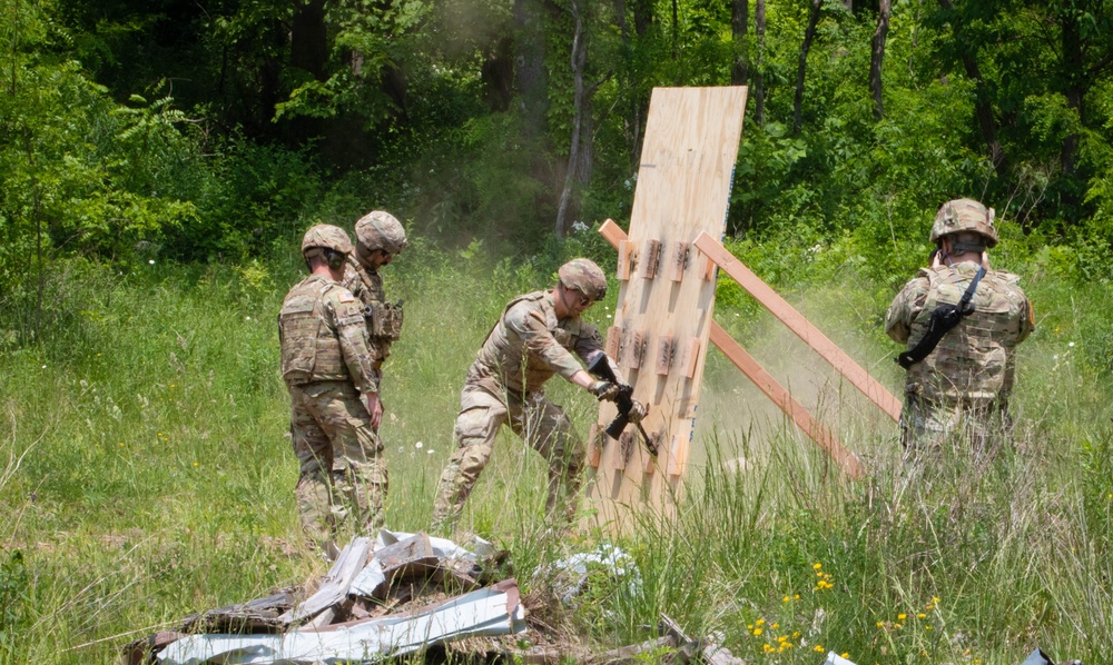 119th Engineer Company (Sapper) Trains on Demo Operations and Breaching Shotguns as Part of Training While at Camp Dawson