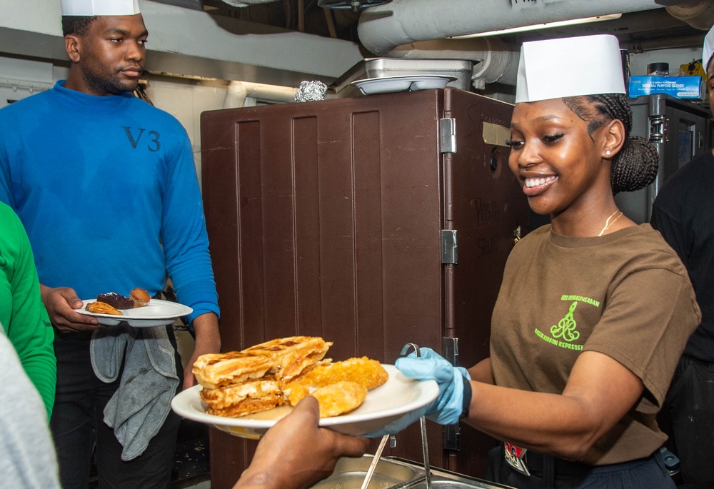 USS Ronald Reagan (CVN 76) CSADD hosts Sunday brunch