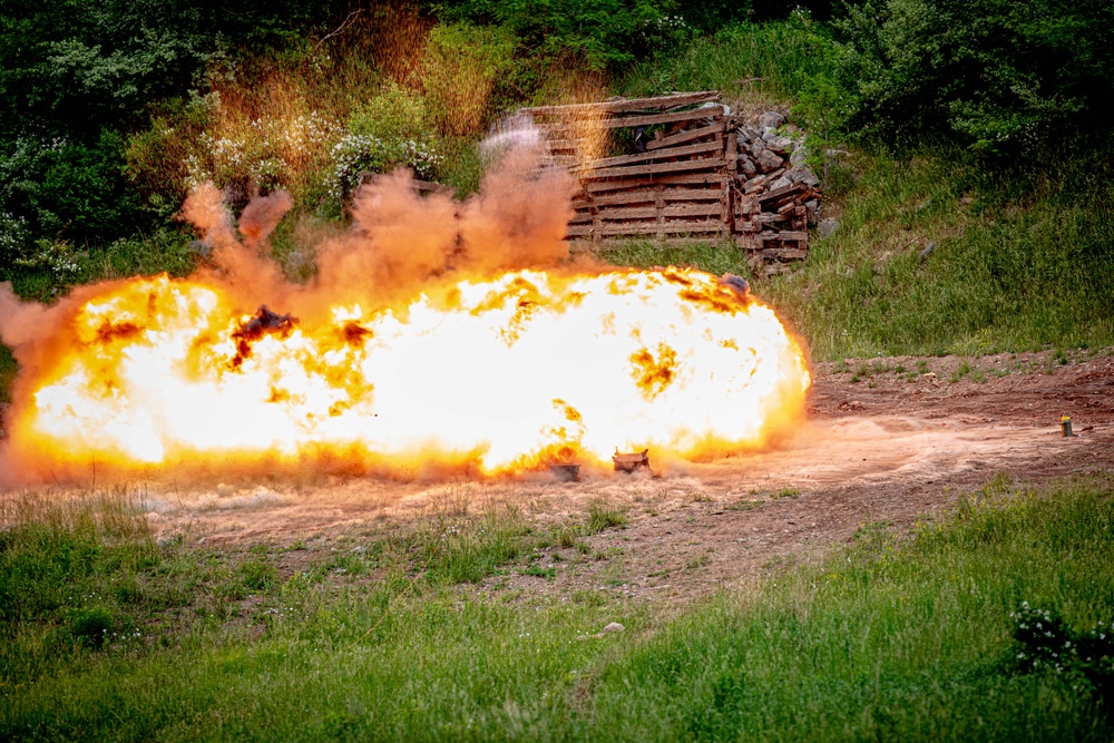 119th Engineer Company (Sapper) Trains on Demo Operations and Breaching Shotguns as Part of Training While at Camp Dawson