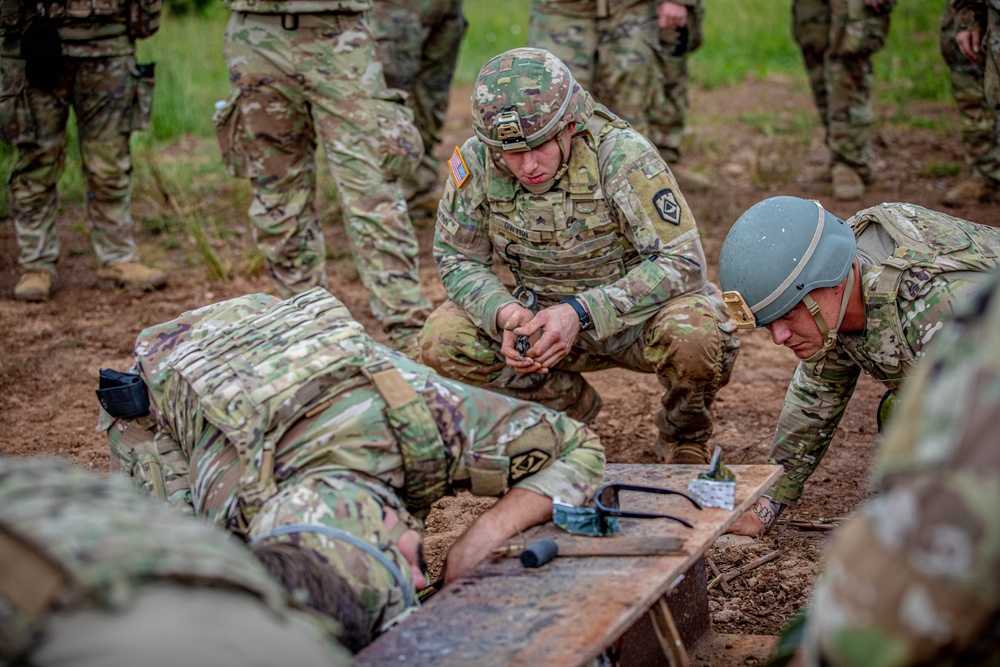 119th Engineer Company (Sapper) Trains on Demo Operations and Breaching Shotguns as Part of Training While at Camp Dawson