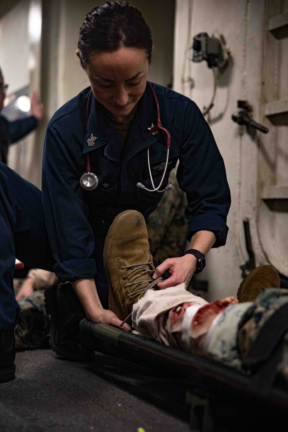 Mass Casualty Drill on the High Seas