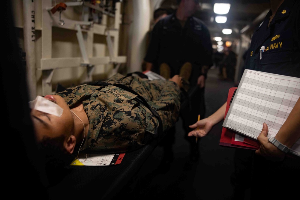 Mass Casualty Drill on the High Seas