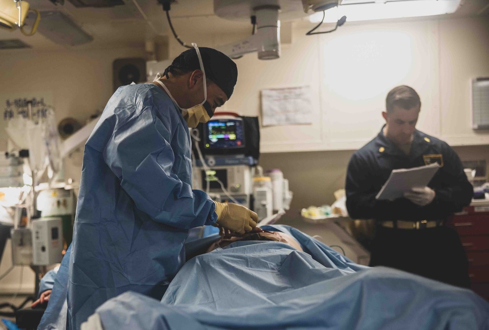 Mass Casualty Drill on the High Seas