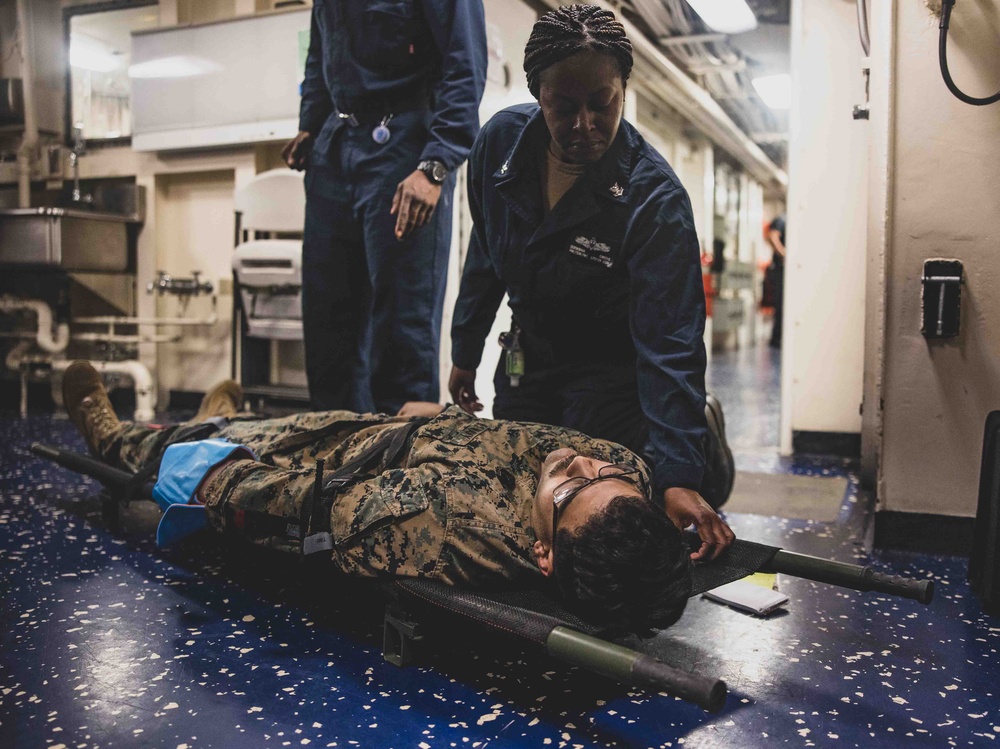 Mass Casualty Drill on the High Seas