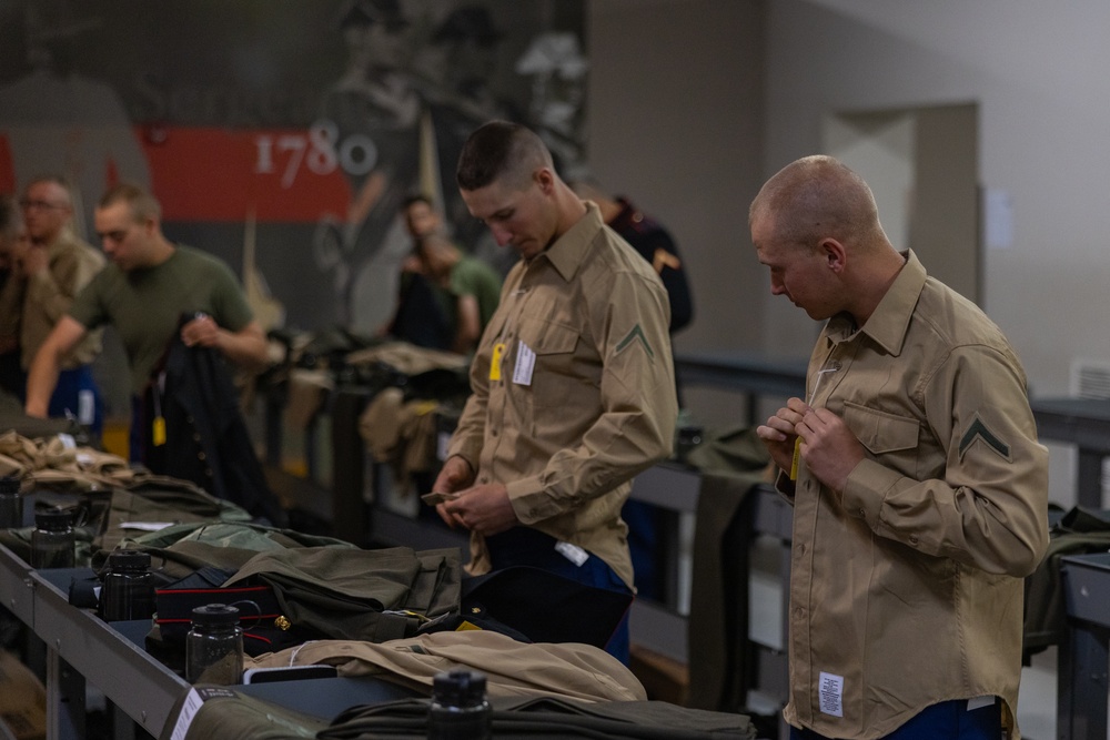 Echo Company Uniform Fitting