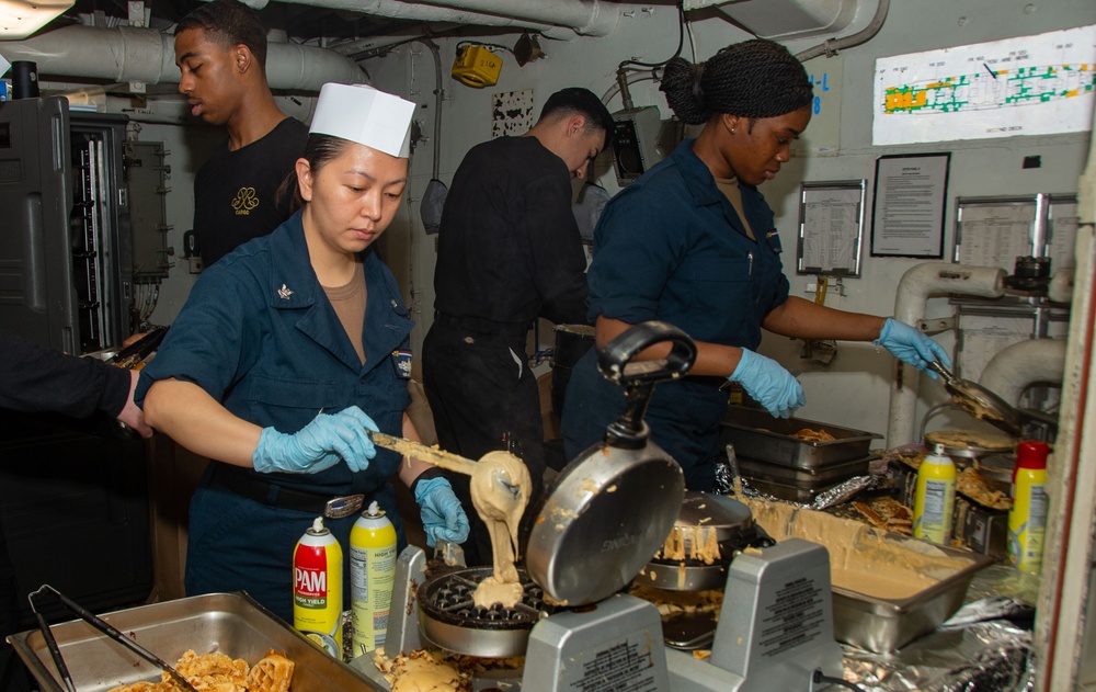 USS Ronald Reagan (CVN 76) CSADD hosts Sunday brunch