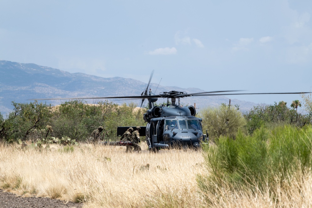 920th and 943d Security Forces HH-60G Pave Hawk helicopter training