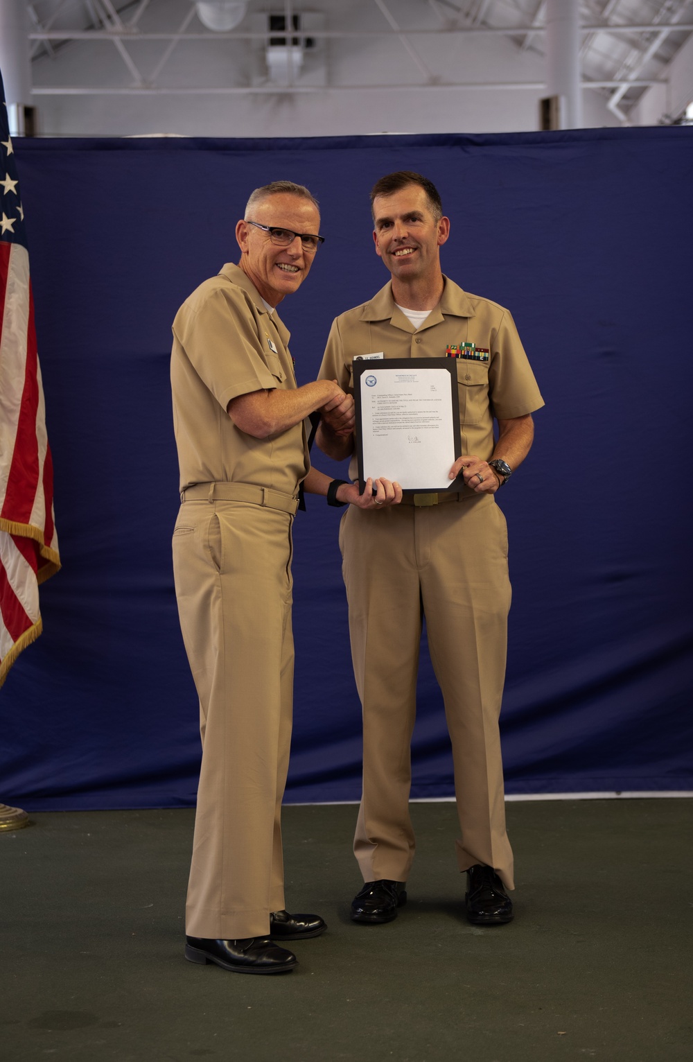 Navy Band Pins Newest Senior Chiefs and Master Chief