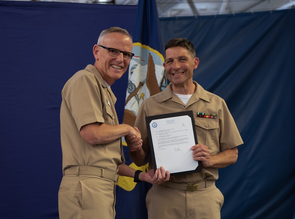 Navy Band Pins Newest Senior Chiefs and Master Chief