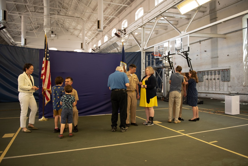 Navy Band Pins Newest Senior Chiefs and Master Chief