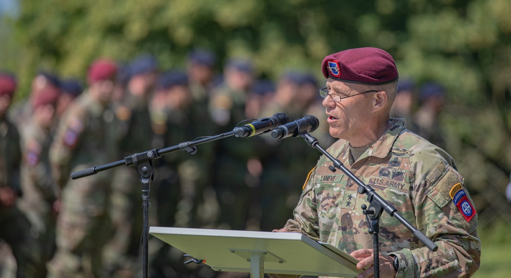 82nd Airborne Division Paratroopers Attend Iron Mike Ceremony