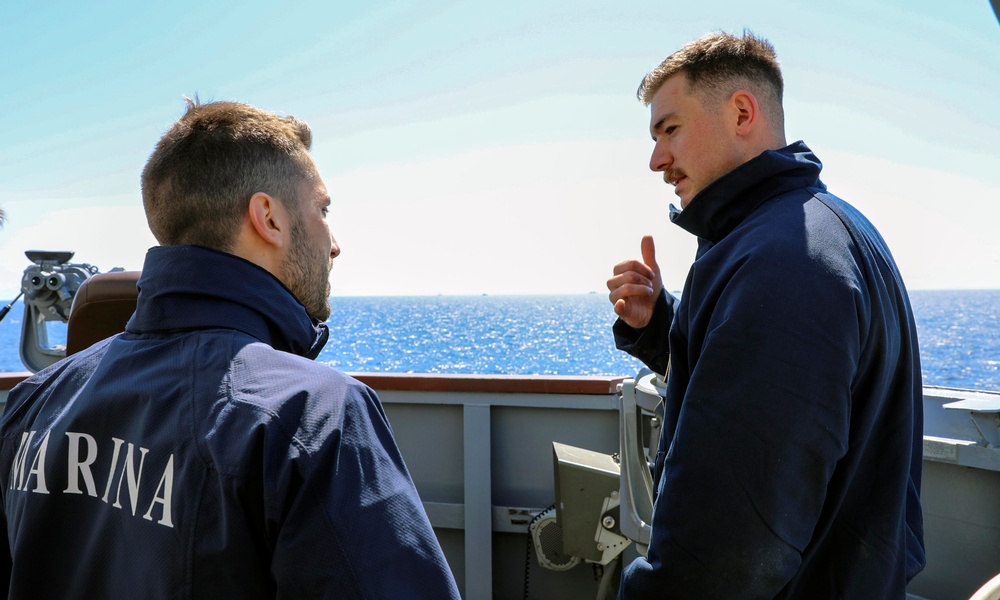 USS Paul Ignatius Sailor Exchange with Italian Navy