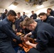 USS Harpers Ferry (LSD 49) sailors participate in stretcher bearer training