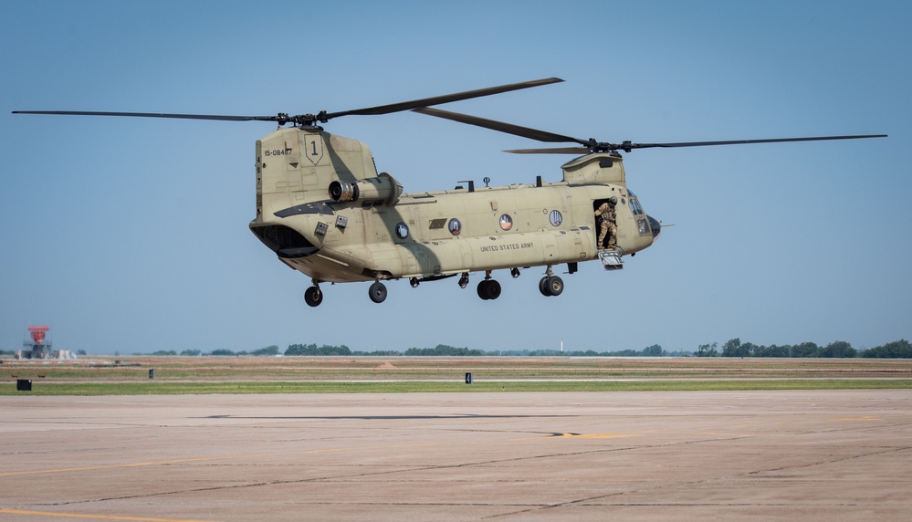 CH-47 Touches Down at Vance Air Force Base