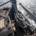 USS Harpers Ferry (LSD 49) sailors prepare to lower rigid hull inflatable boat (RHIB)