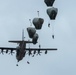 1-509th and 3-509th Infantry Regiments jump together celebrating Geronimo unit lineage