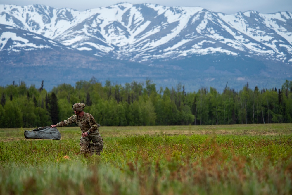 1-509th and 3-509th Infantry Regiments jump together celebrating Geronimo unit lineage