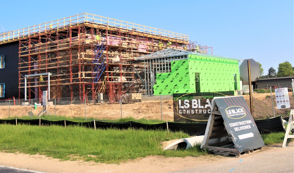 Construction operations of $11.96 million transient training brigade headquarters at Fort McCoy