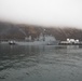 USS Harpers Ferry (LSD 49) pulls into port in Kodiak, Alaska