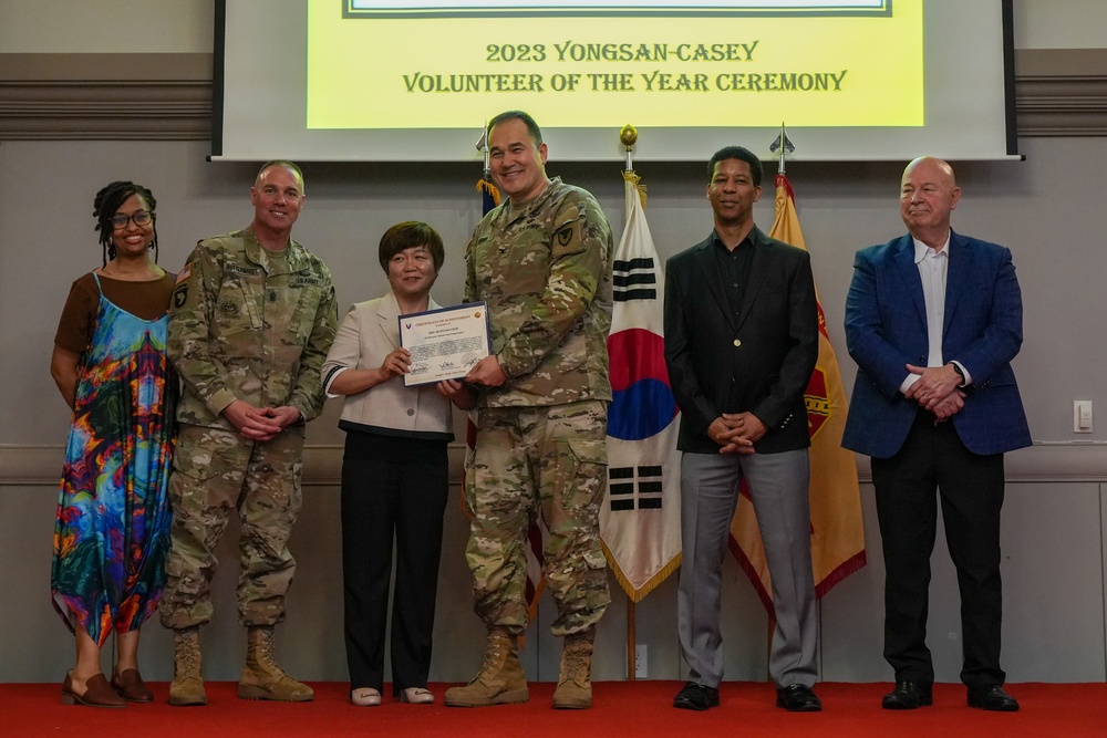 USAG Yongsan-Casey 2023 Volunteer of the Year Recognition Ceremony at Camp Casey