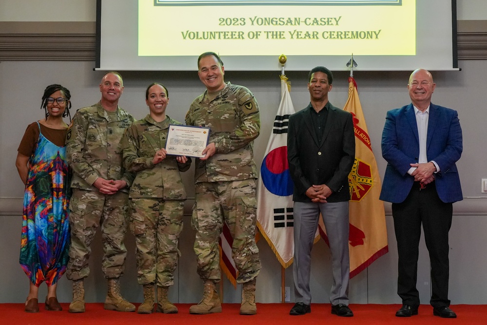 USAG Yongsan-Casey 2023 Volunteer of the Year Recognition Ceremony at Camp Casey